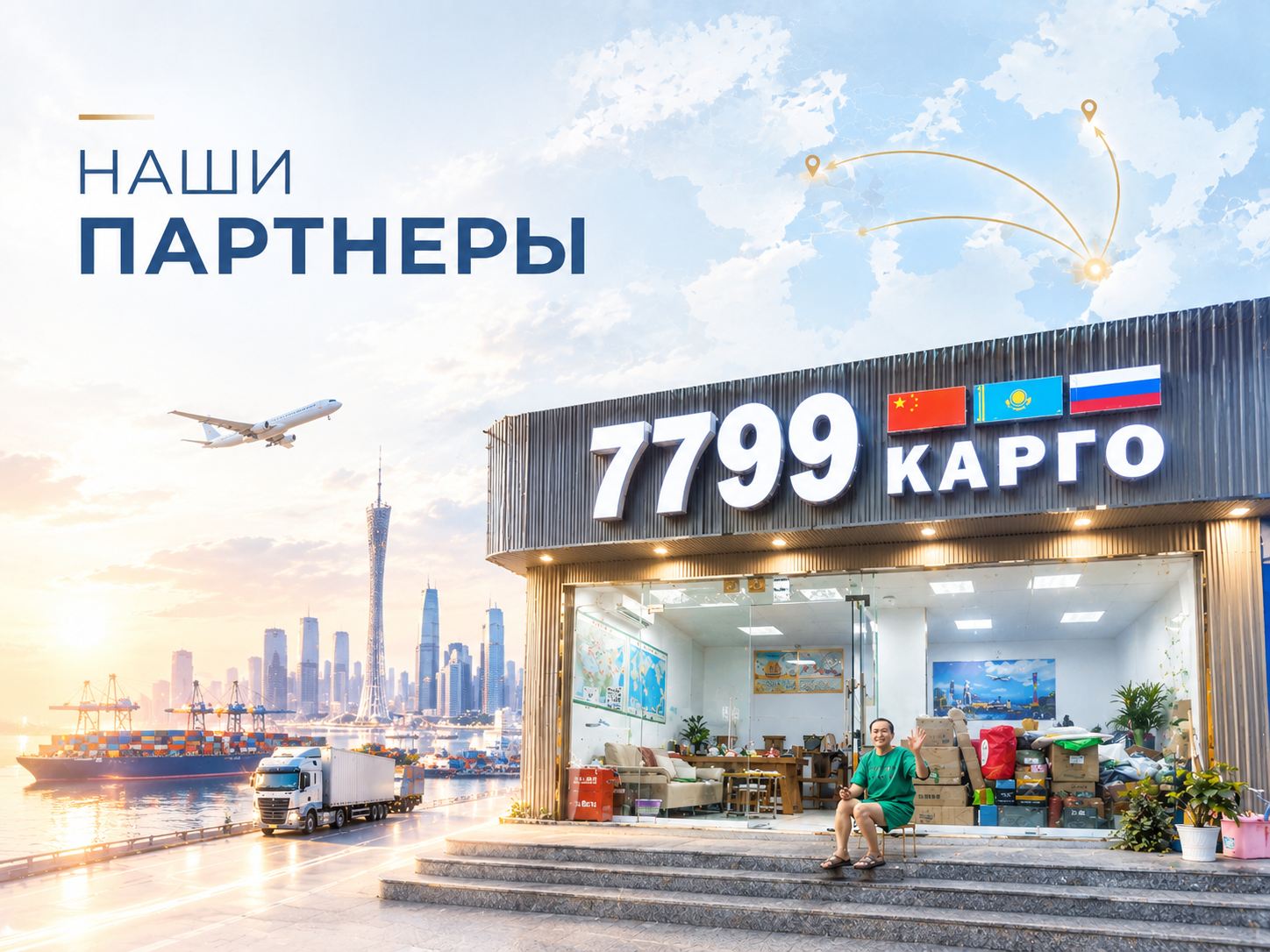 Фура с карго-грузом из Китая